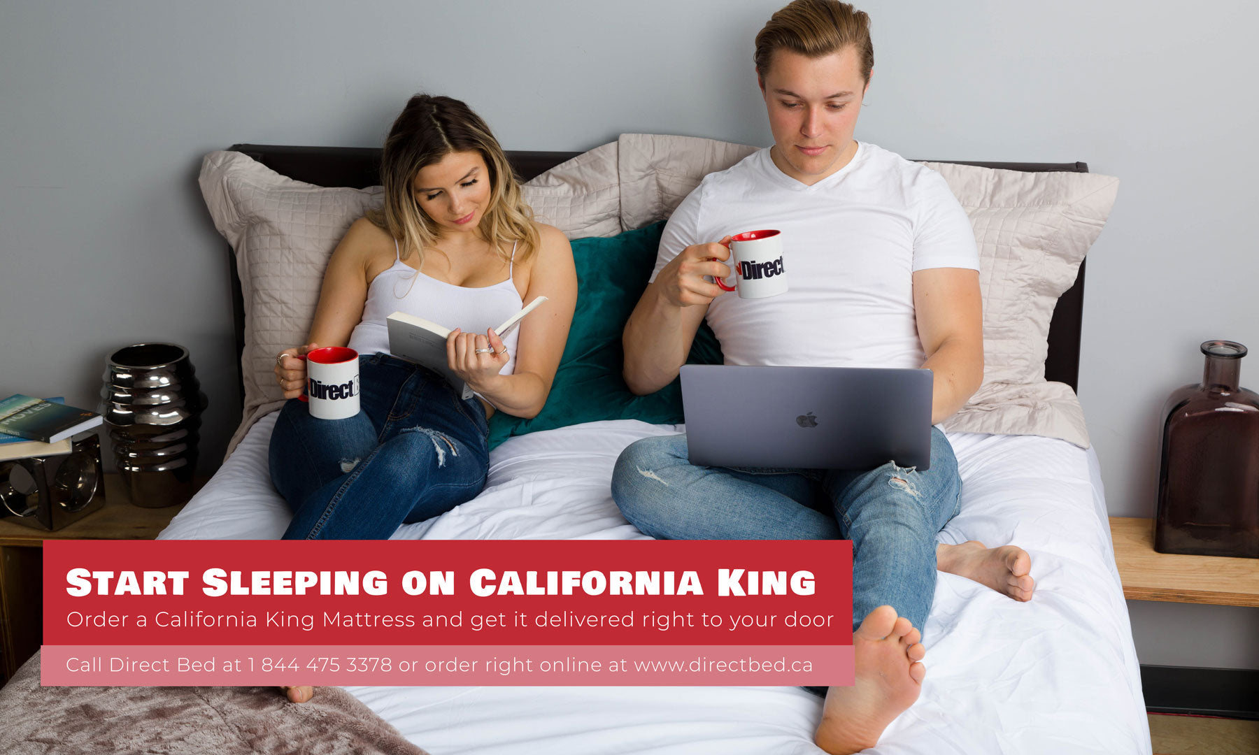 California King Size Mattresses order online or over the phone from direct bed