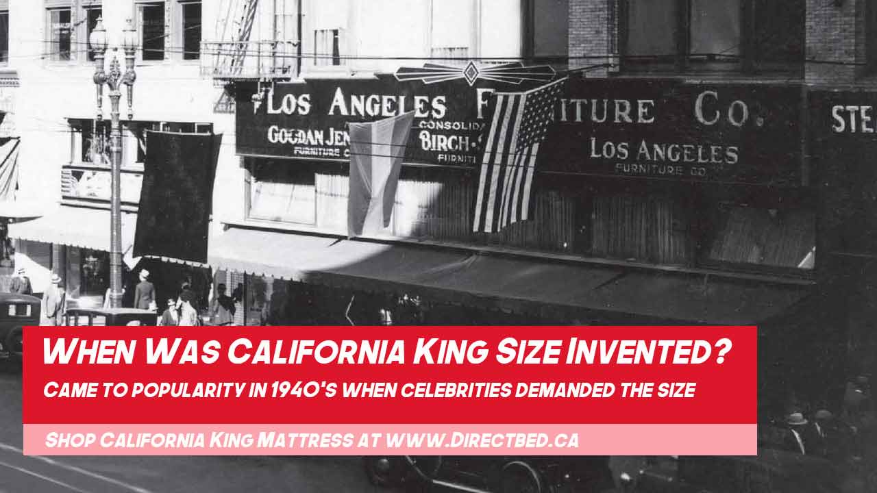 When was california king size invented