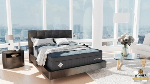 king intellibed dual zone space between mattresses