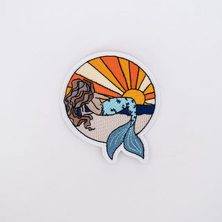 Embroidered Patch - Sunset Mermaid