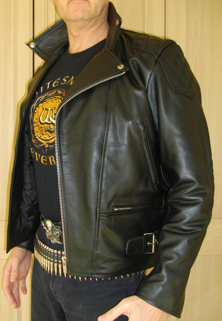 80's Metal 'Rocker' Leather Jacket | 80's Metal New Rock Bristol