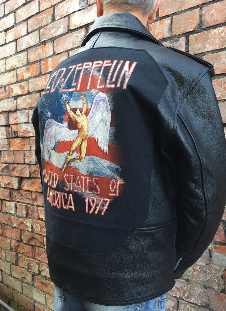 Metalworks Led Zeppelin 'USA 77' Leather Jacket | 80's Metal New Rock ...