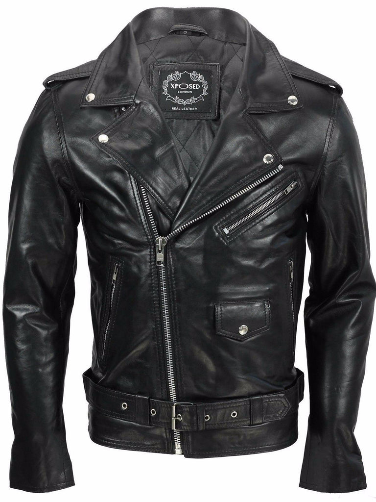 80's Metal Black Diamond 'Retro' Leather Jacket | 80's Metal New Rock ...