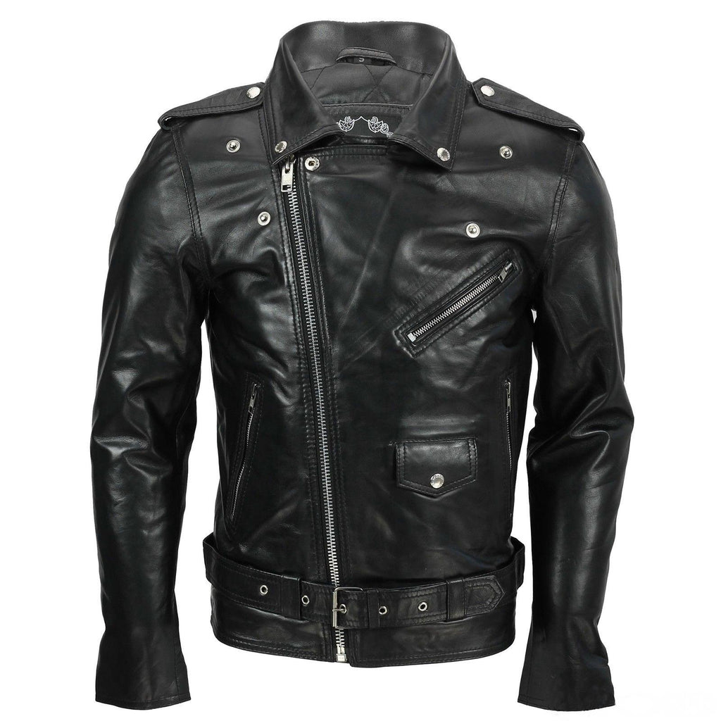 80's Metal Black Diamond 'Retro' Leather Jacket | 80's Metal New Rock ...