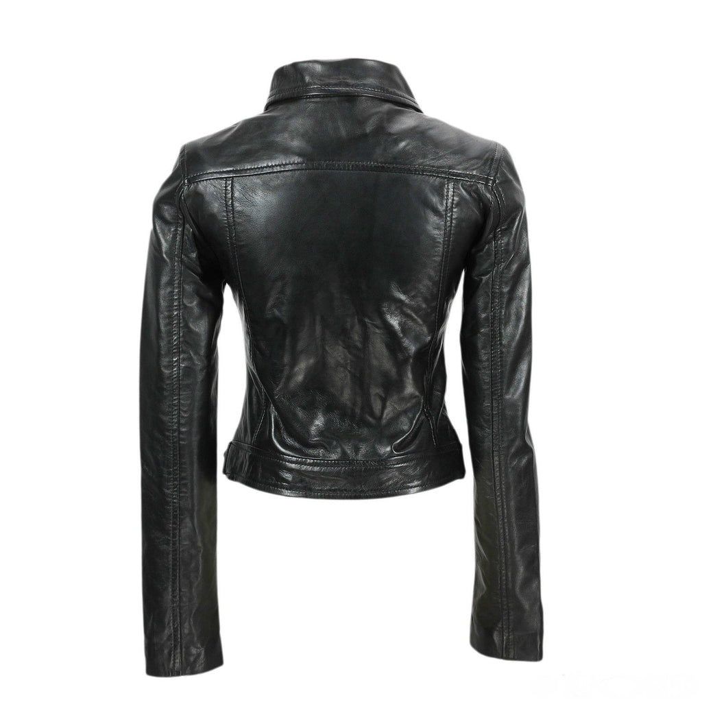 80's Metal Rock Chick 'Retro' Leather Jacket | 80's Metal New Rock Bristol