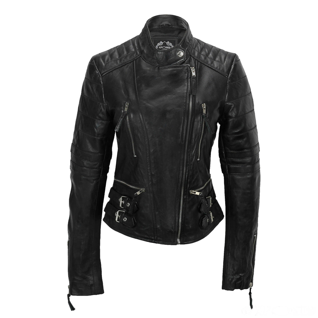 80's Metal Rock Chick 'Rocker' Leather Jacket | 80's Metal New Rock Bristol