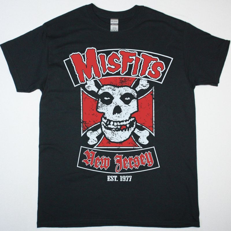 Misfits - New Jersey '77 T Shirt | 80's Metal New Rock Bristol