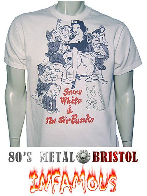 Punk Rock Snow White The Sir Punks T Shirt 80 S Metal New Rock Bristol