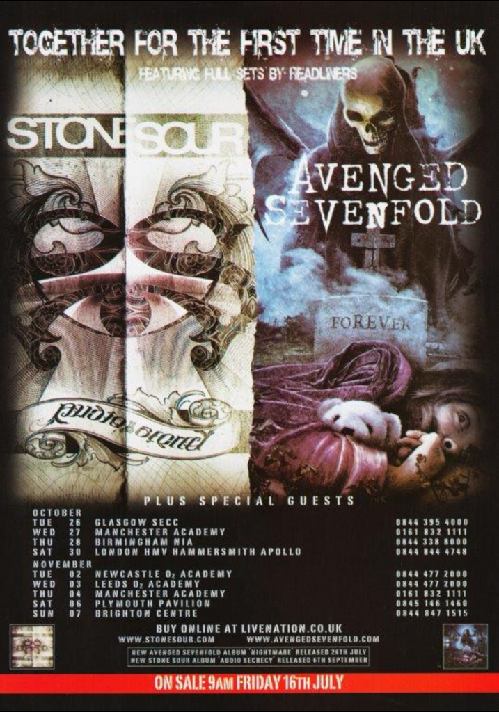 stone sour tour uk