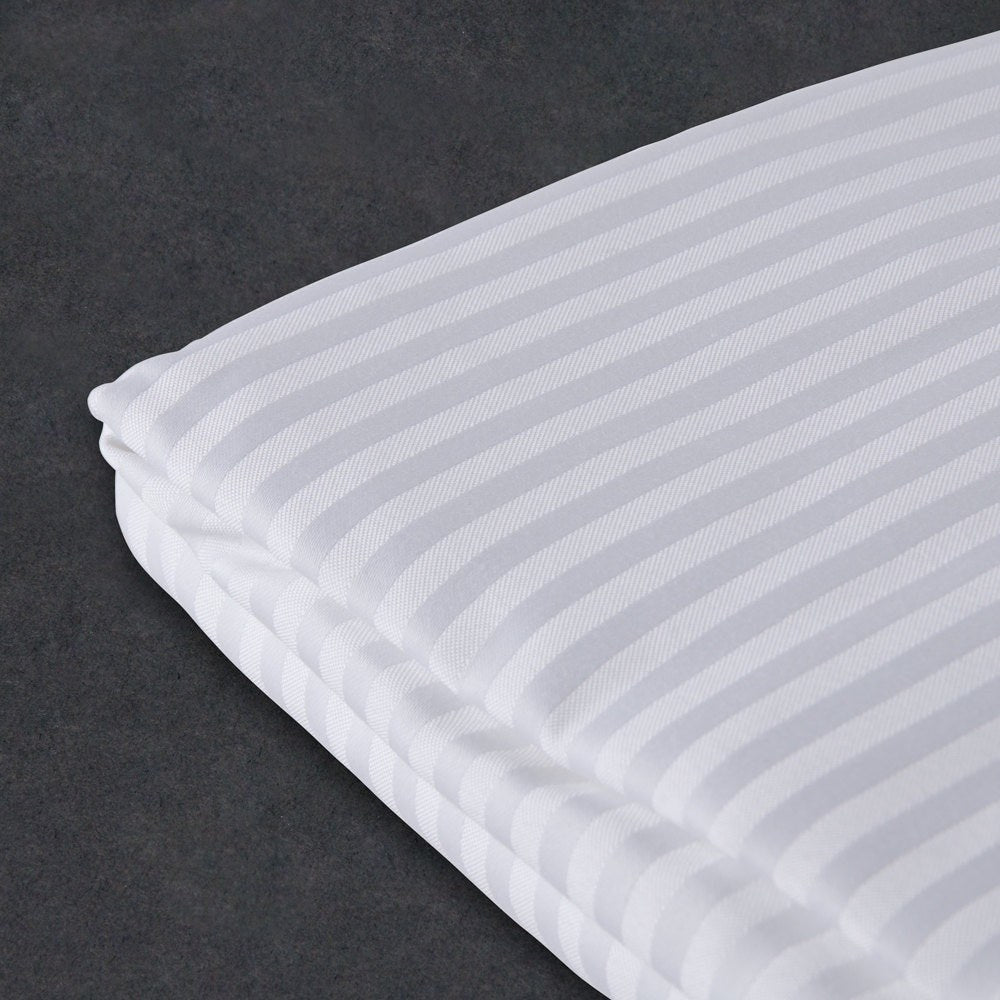 Buy Satin Stripe Duvet Cover 300 Tc White Online In India Best Prices Free Shipping