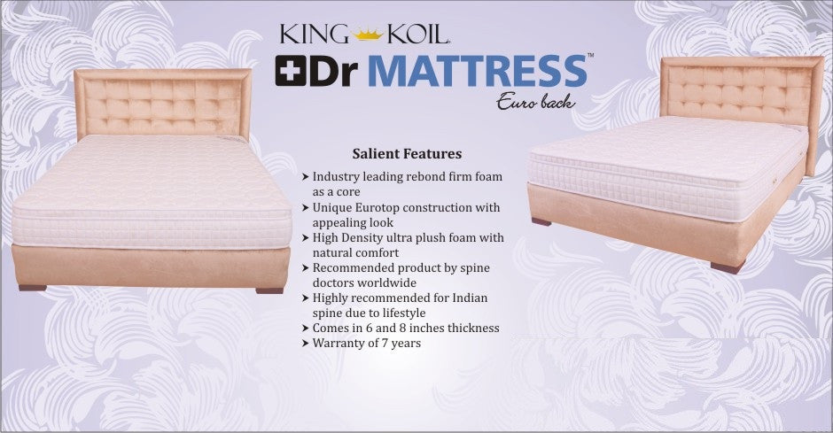 king koil euro back mattress
