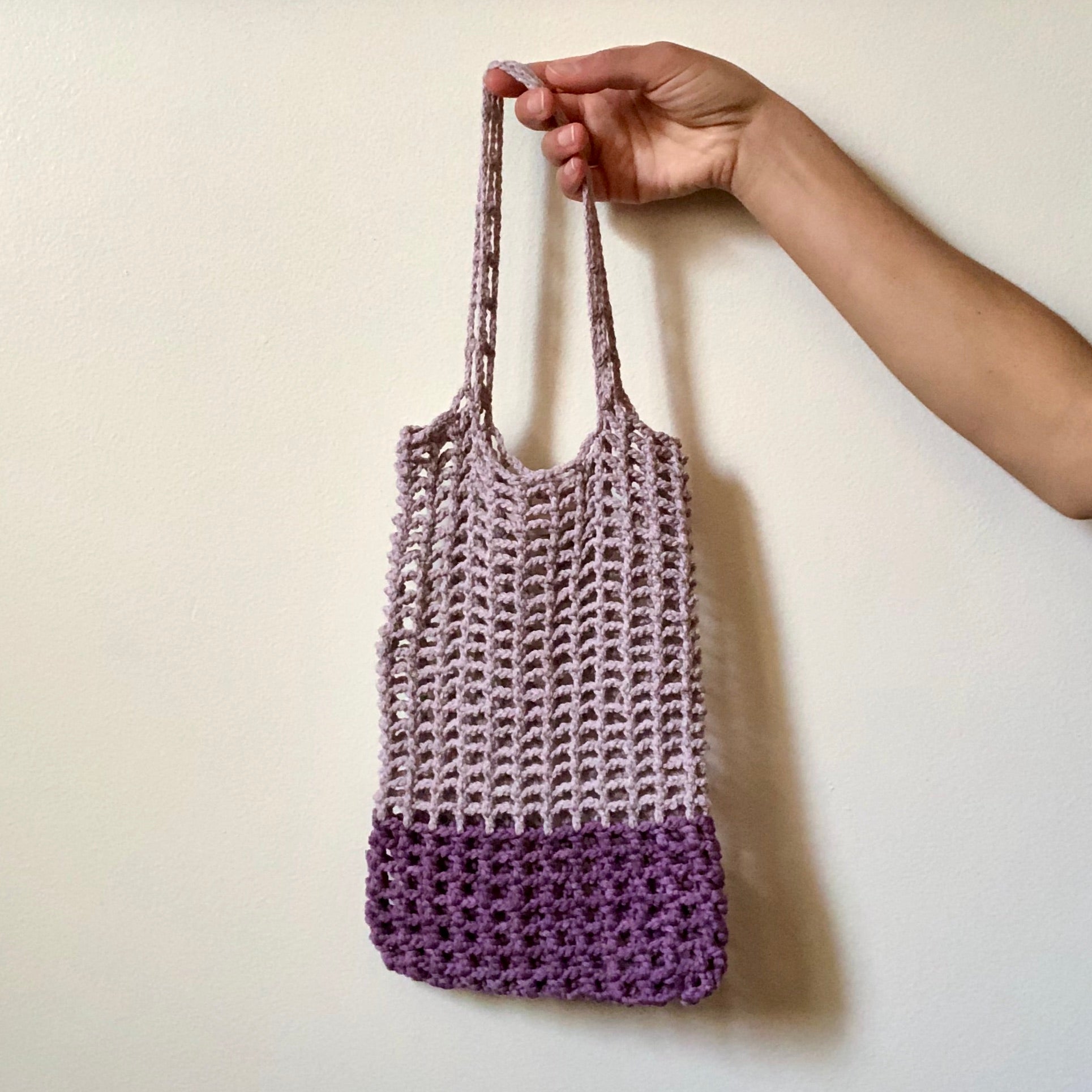 MAUVE NET TOTE