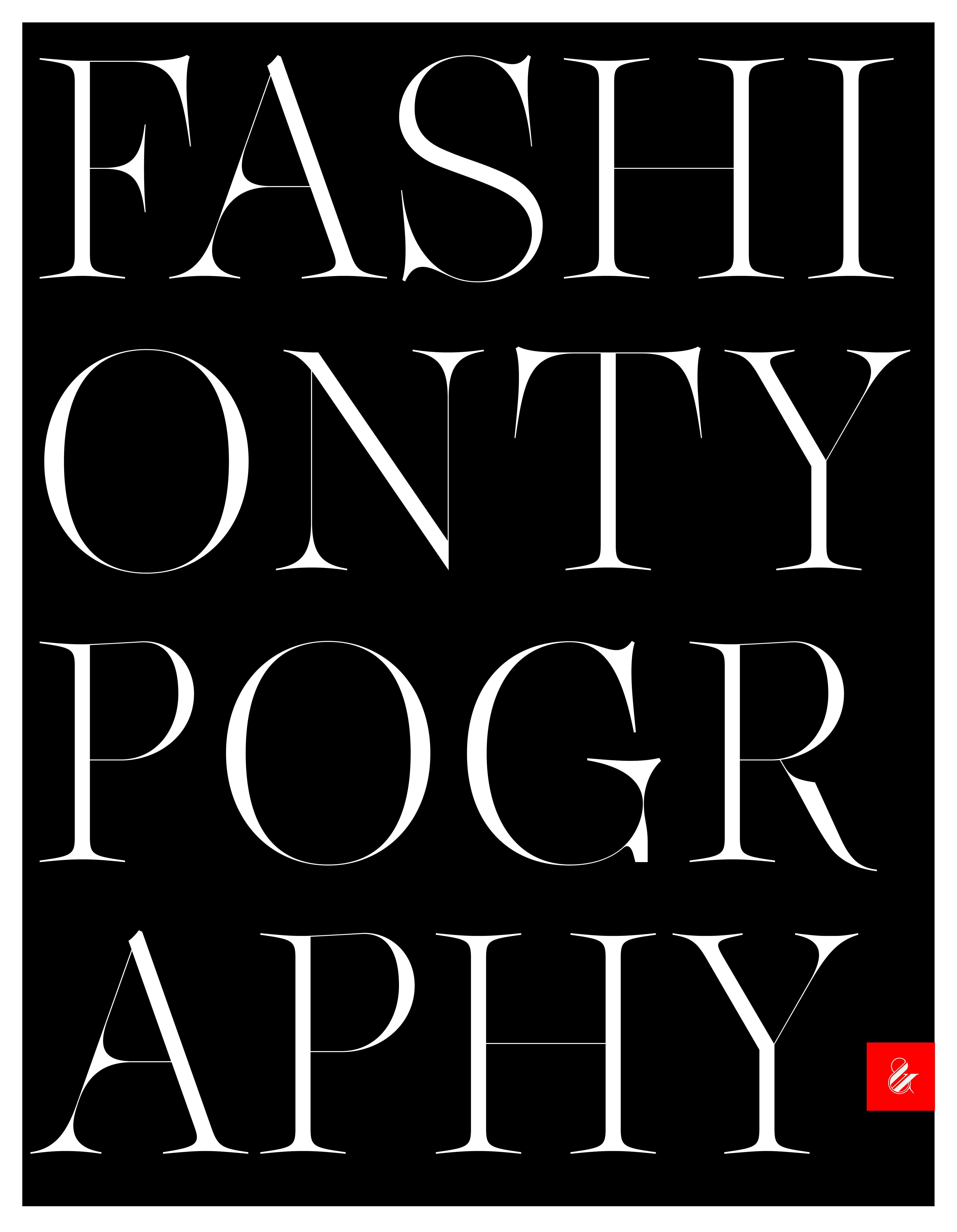 Fashion Typography Poster - Designed with the sexy font Lingerie XO by Moshik Nadav Fashion Typography NYC