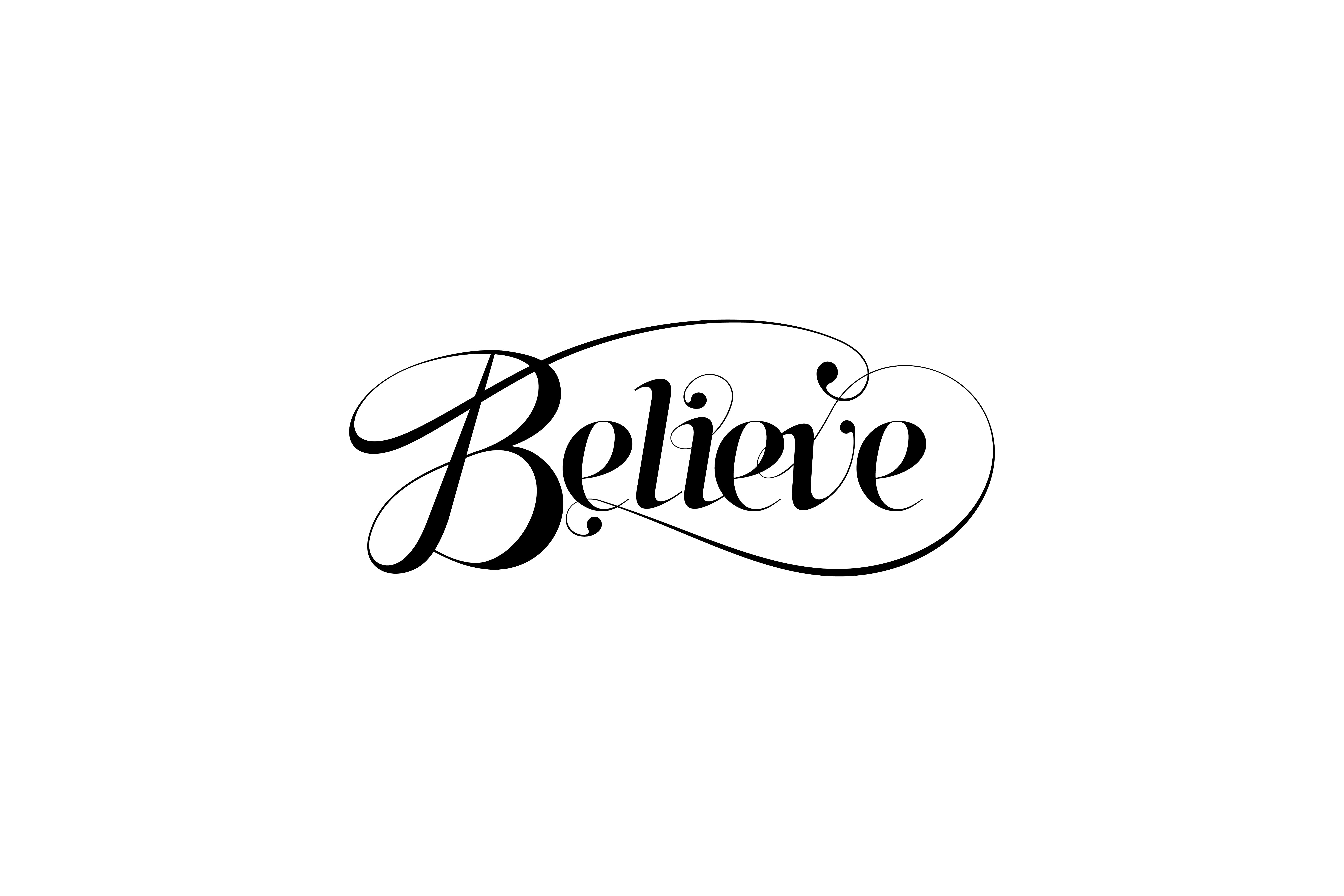 Believe красивый шрифт