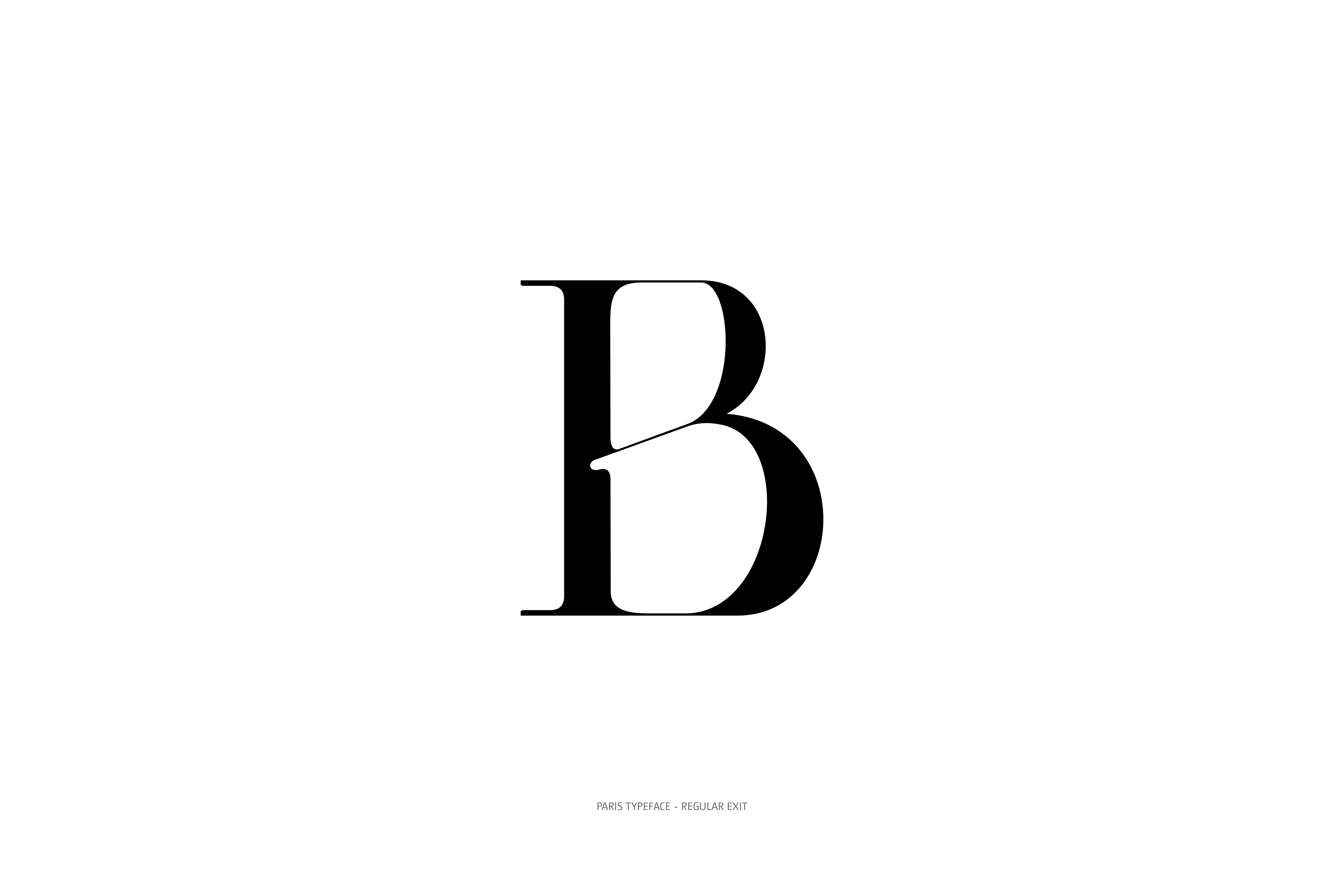 Paris Typeface Regular Exit B