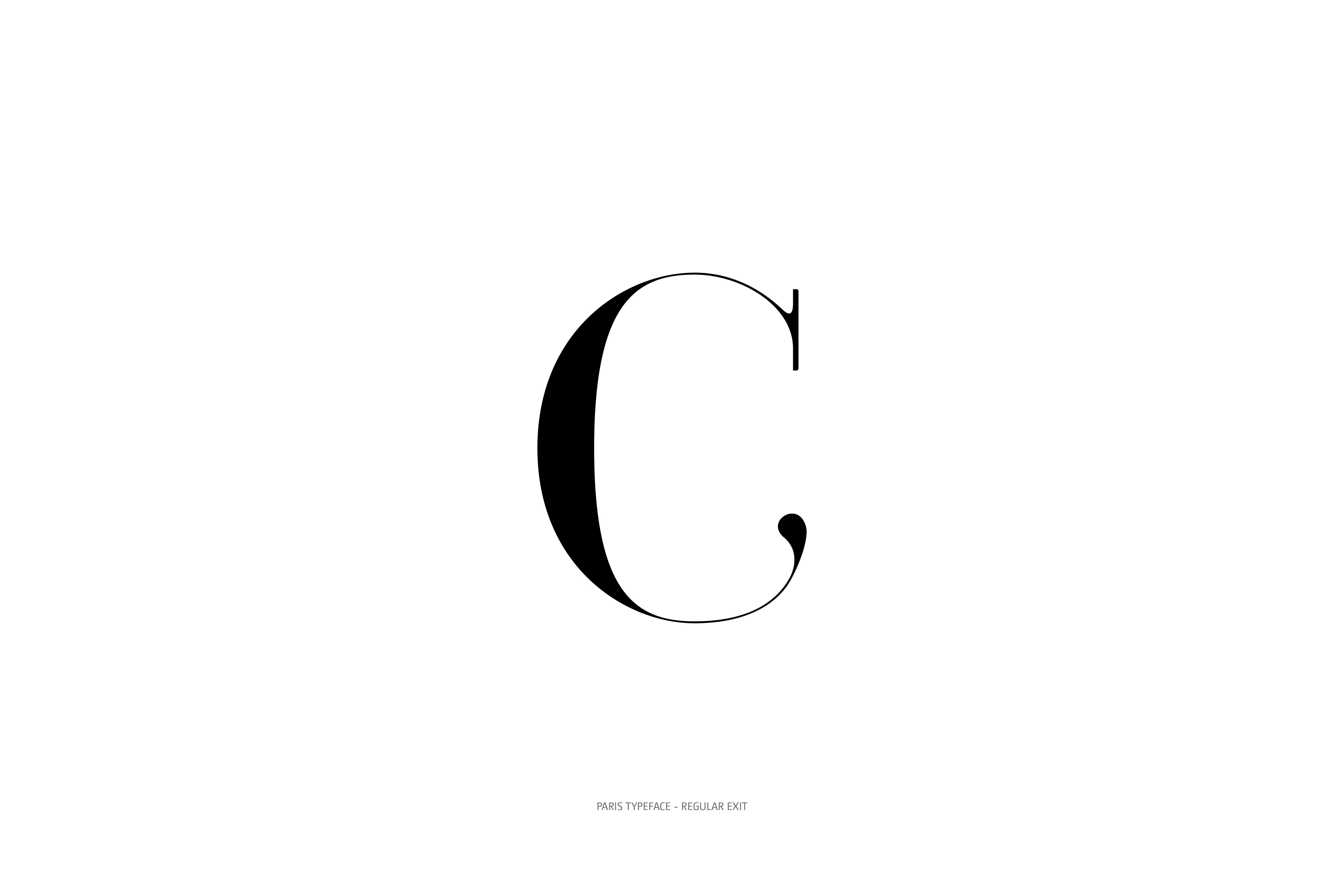 Paris Typeface Regular Exit C