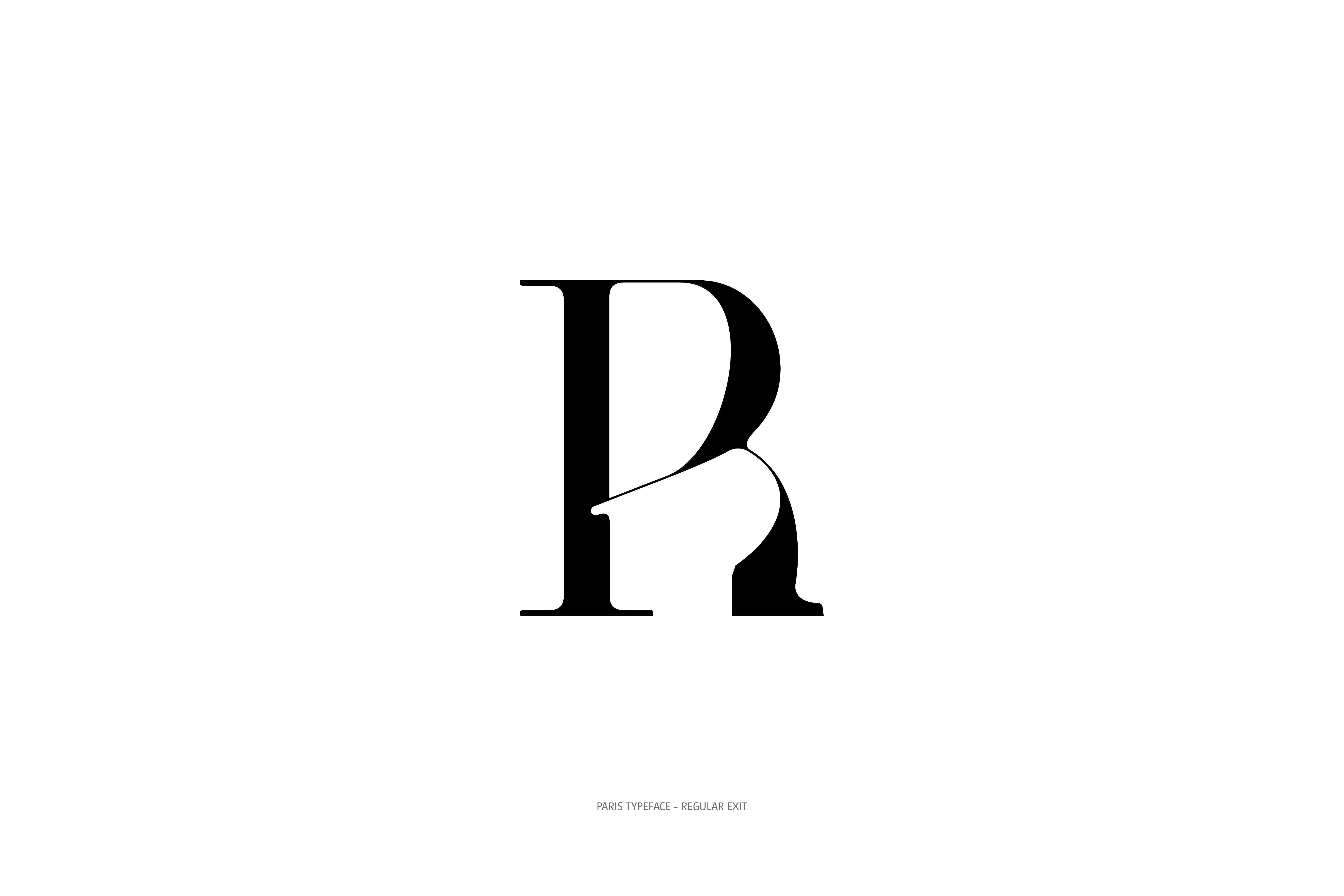 Paris Typeface Regular Exit R