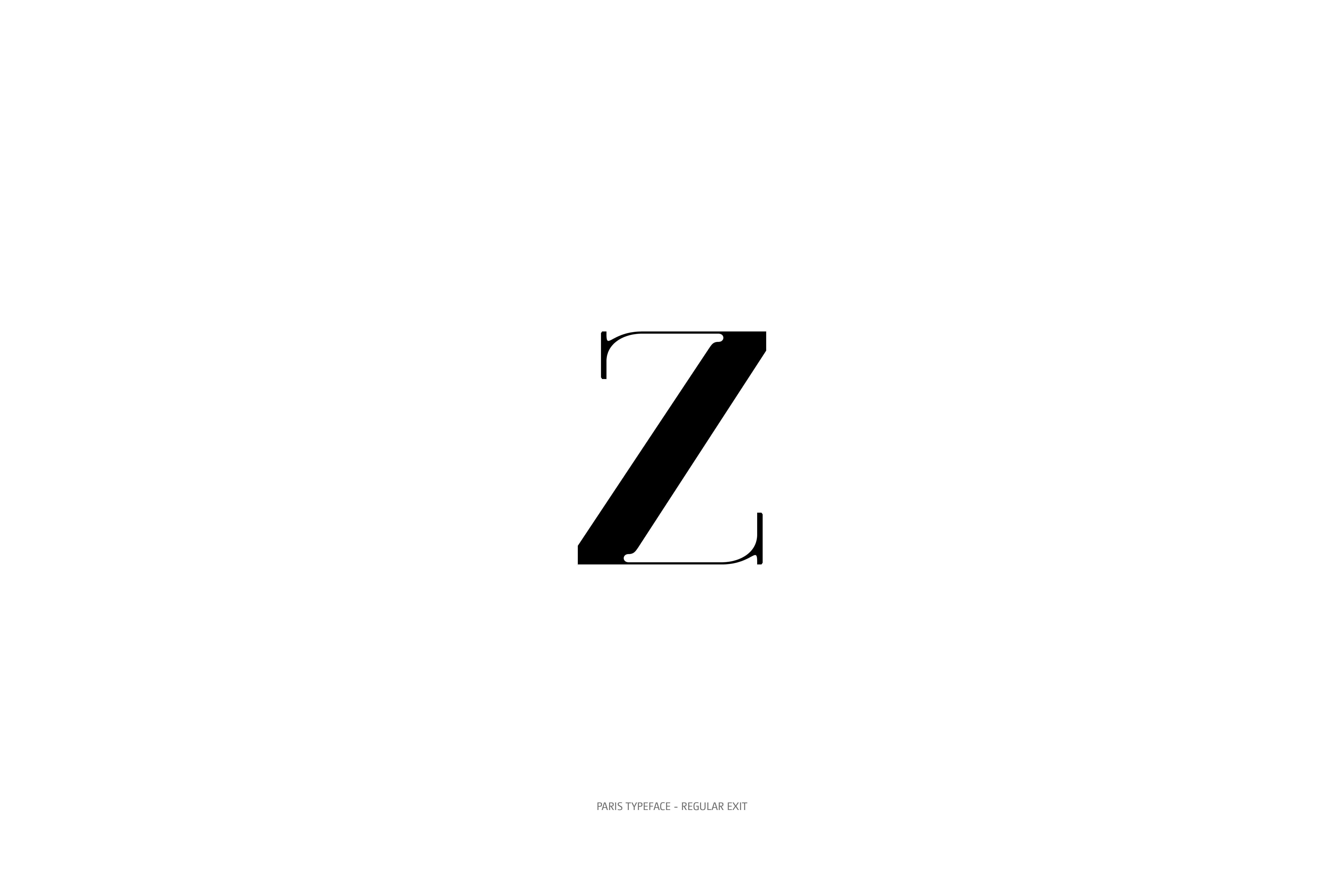 Lingerie Typeface Regular Exit z