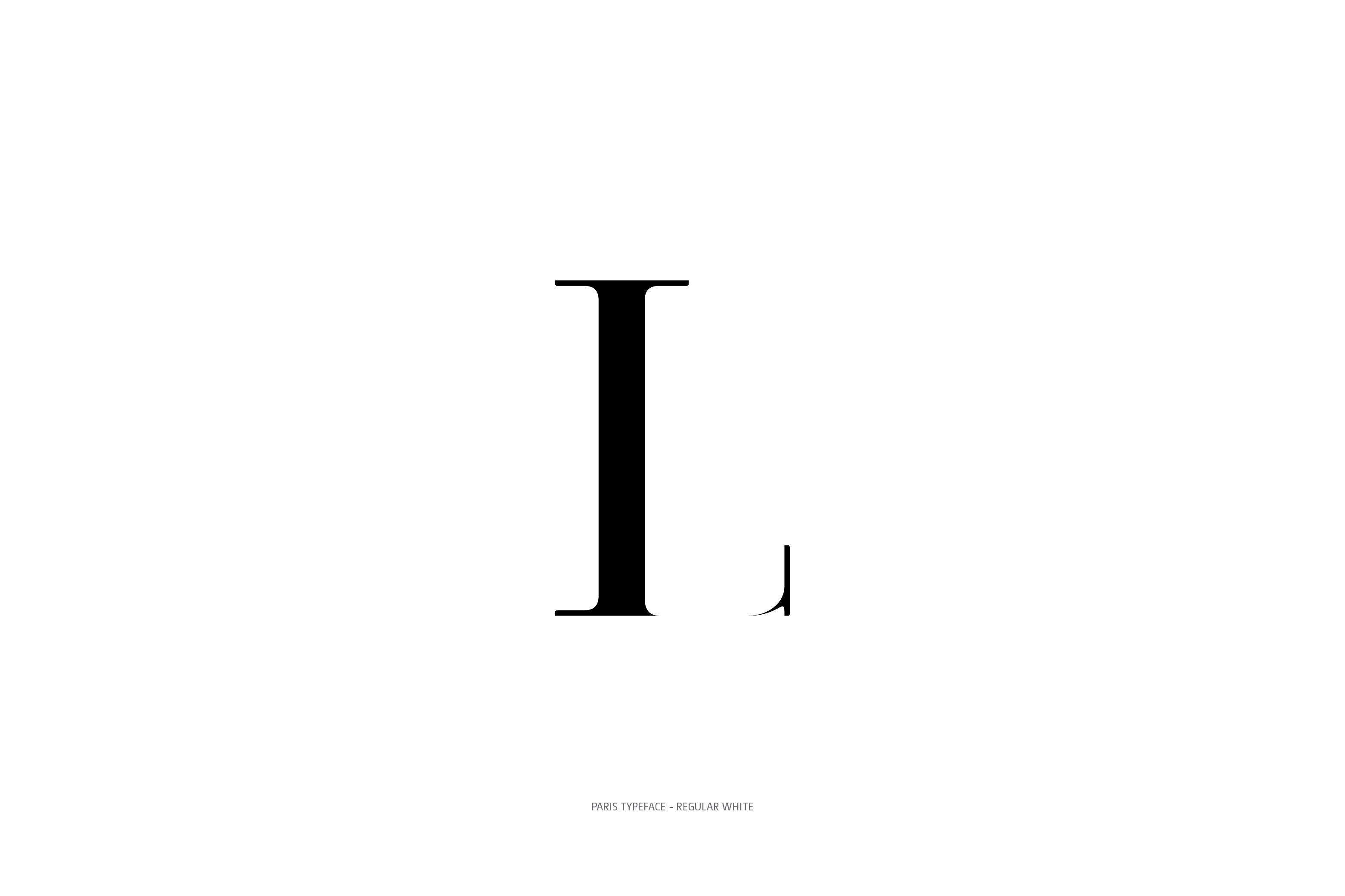 Paris Typeface Regular White L