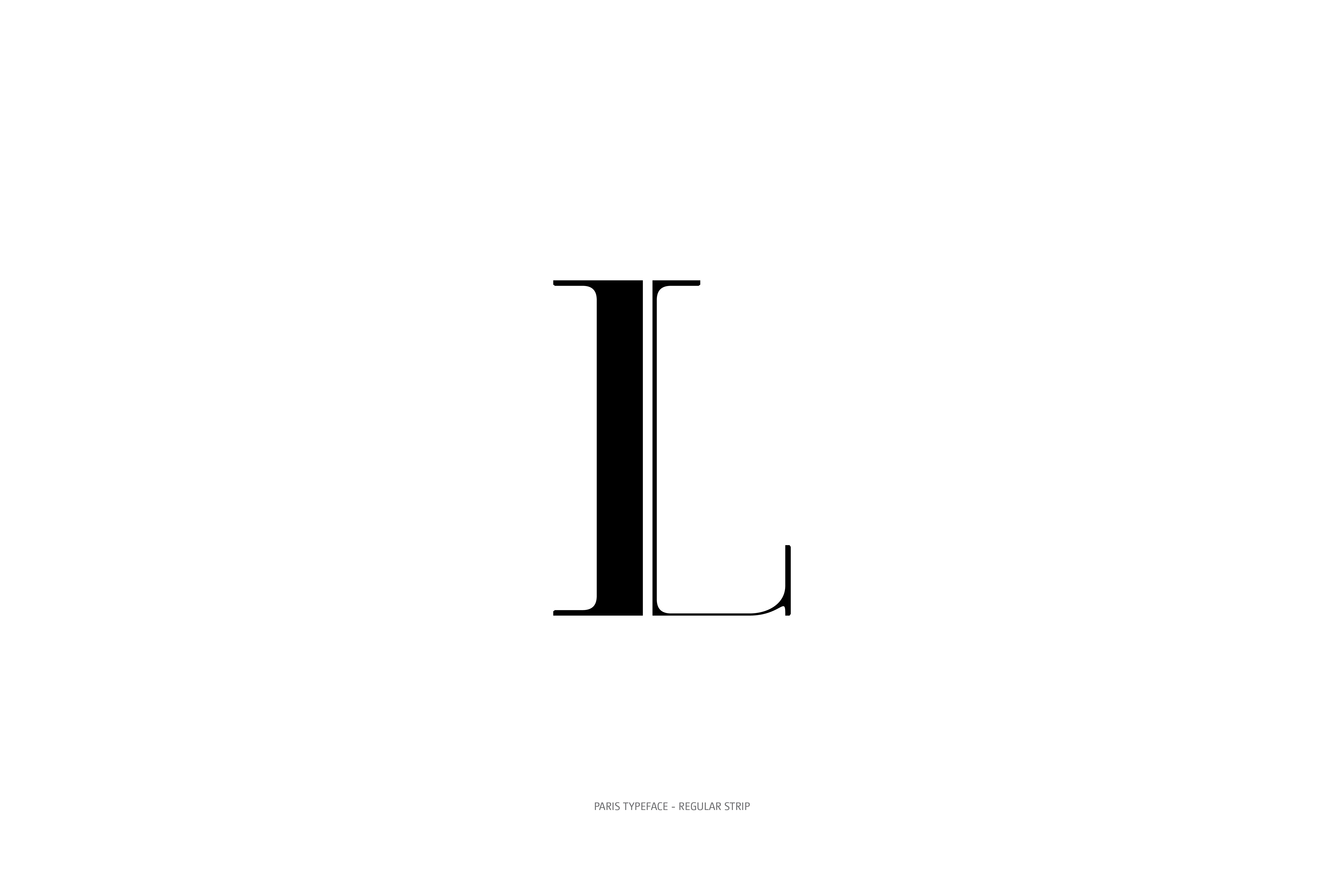 Paris Typeface Regular Strip L