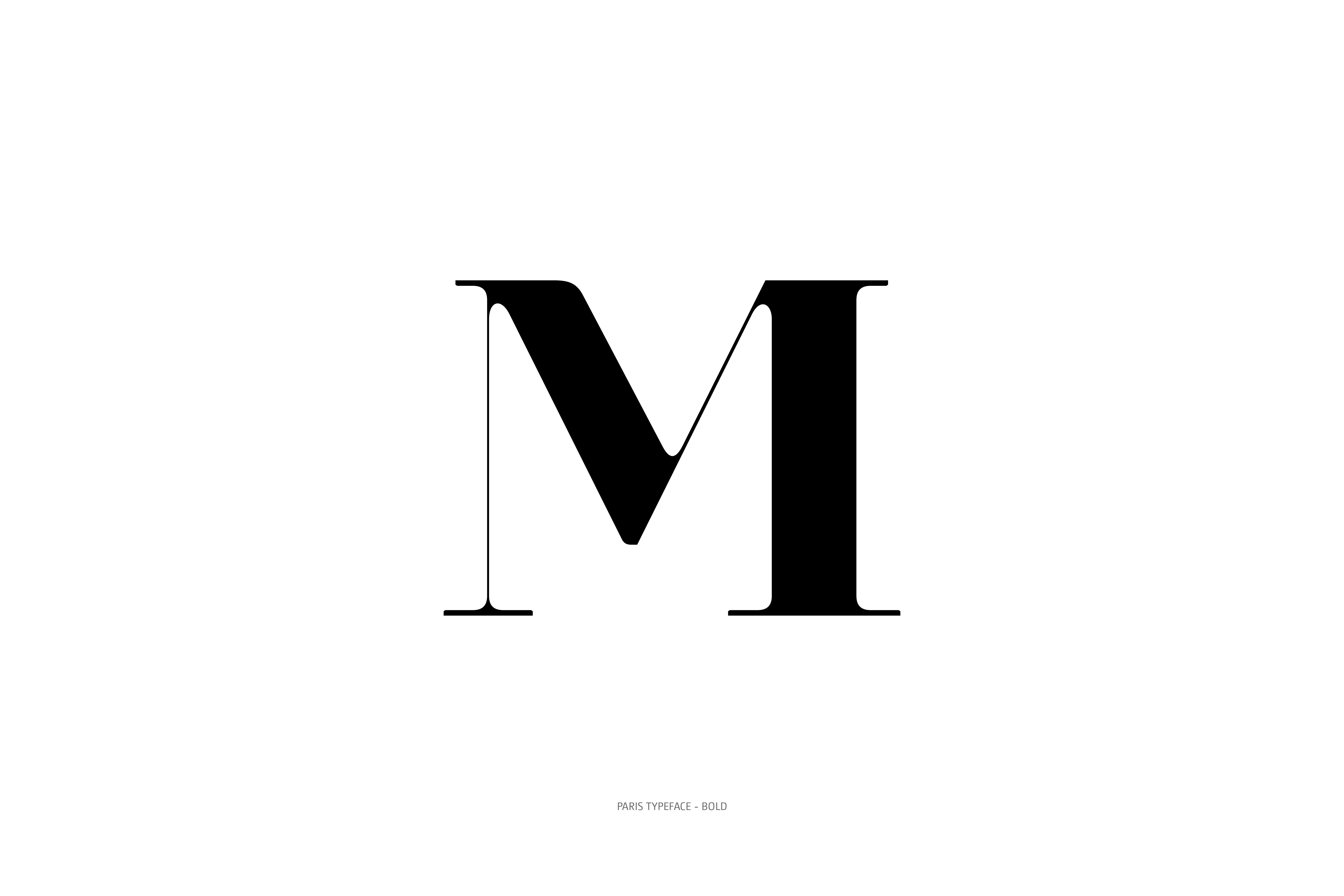 Paris Typeface Bold Plain M