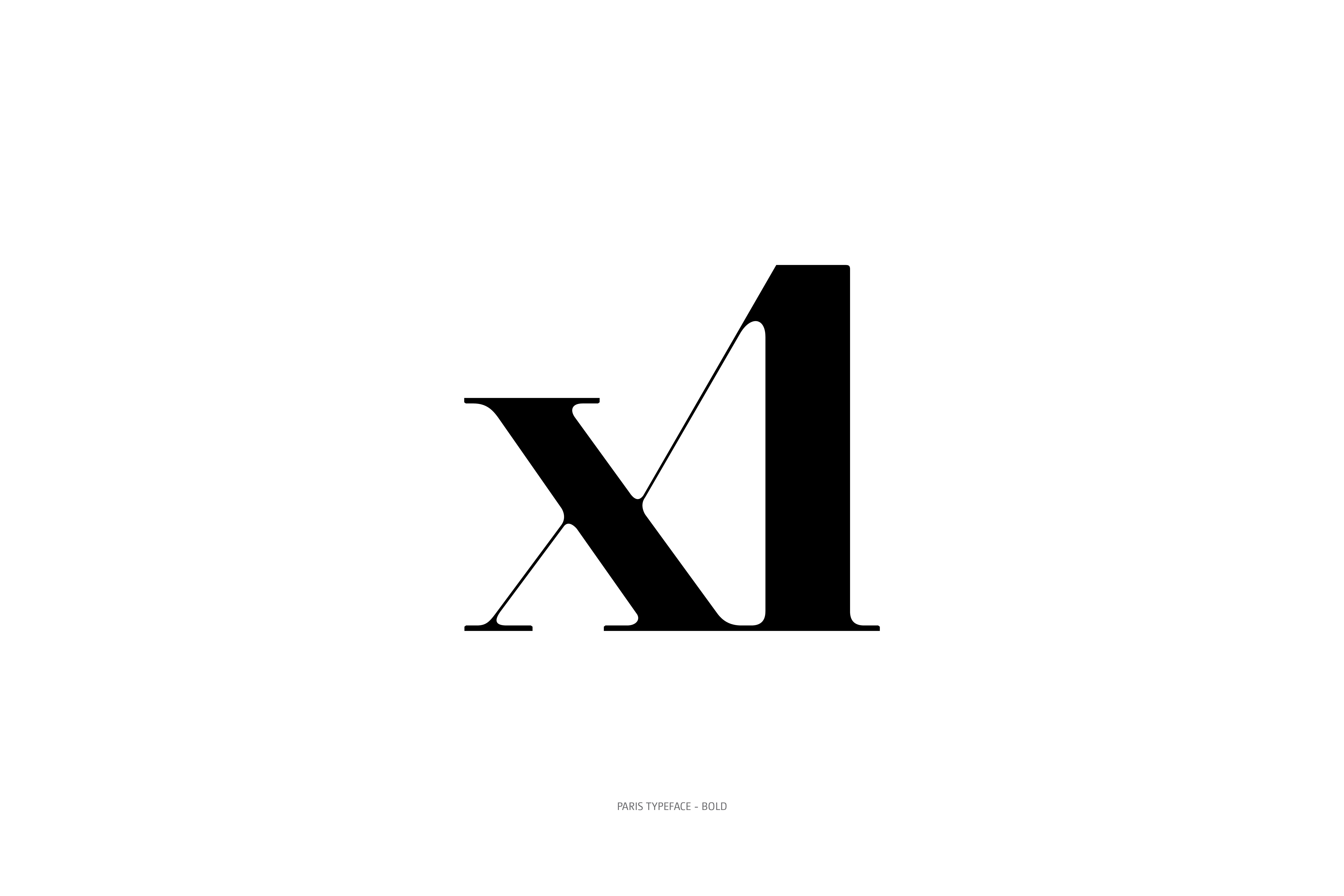 Paris Typeface Bold xl ligature