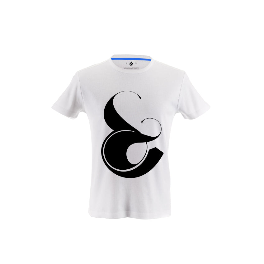 Playful Ampersand Tshirt - Moshik Nadav Fashion Typography