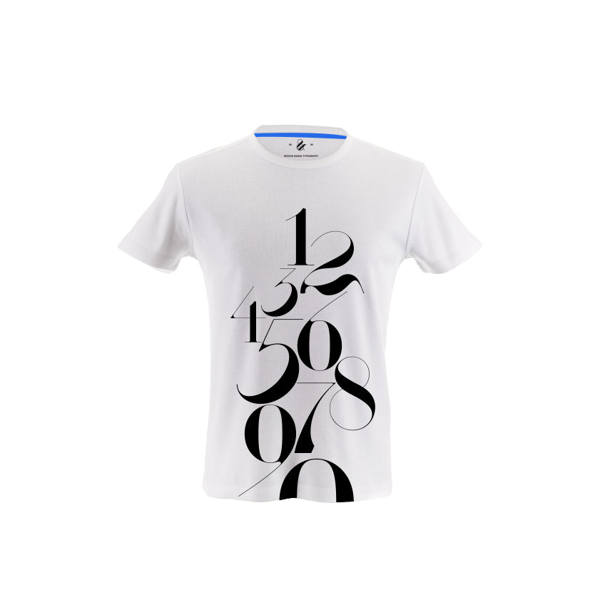 The New Numbers Tshirt - Moshik Nadav Fashion Typography