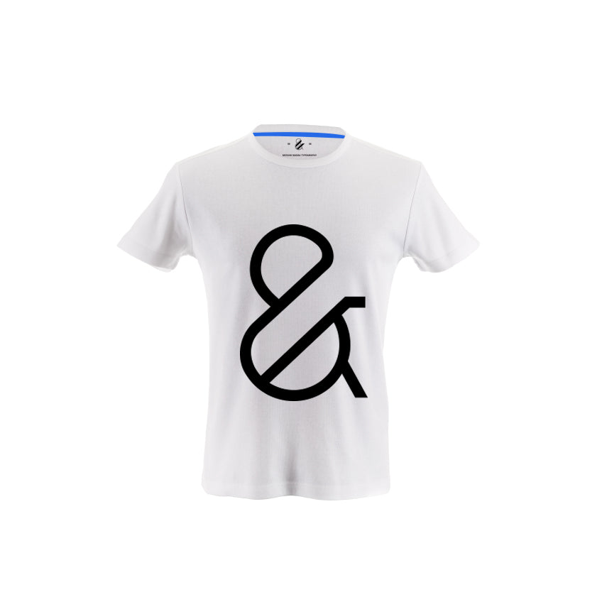 Light Ampersand Tshirt - Moshik Nadav Fashion Typography