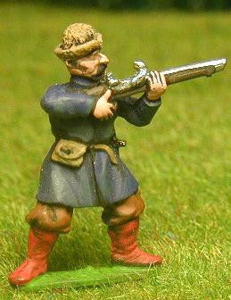 Rc3 Cossack Arquebusier Assorted Firing Loading Essex Miniatures