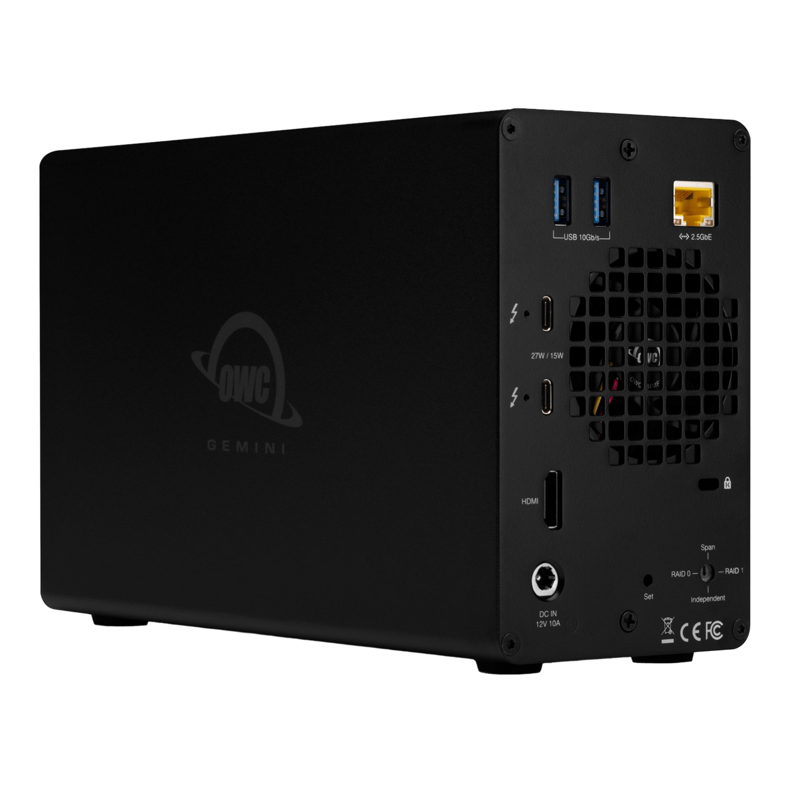 OWC 36TB Gemini Dock and Dual-Drive HDD RAID External Storage Solution