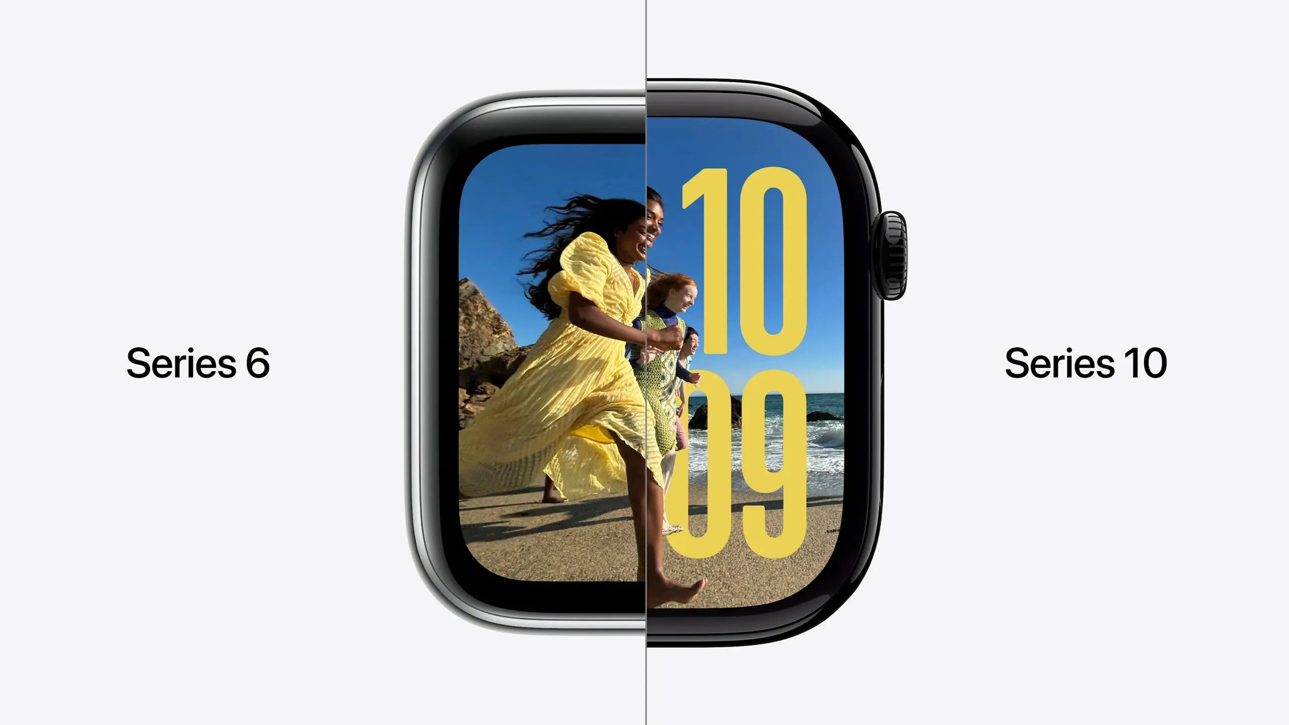 The difference of the displays between Apple Watch Series 10 & Ultra 2