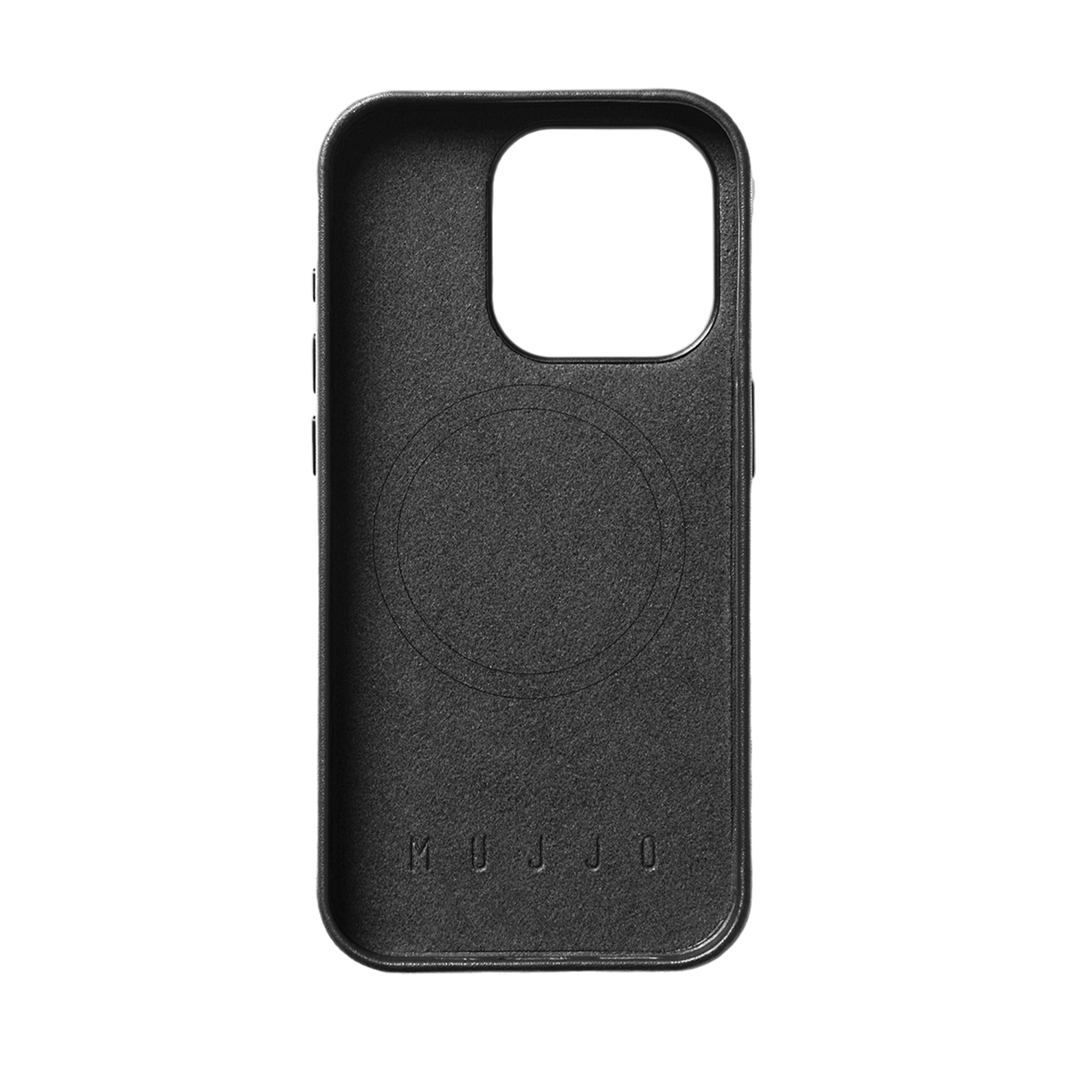 Mujjo Full Leather Case for iPhone 15 Pro - Black