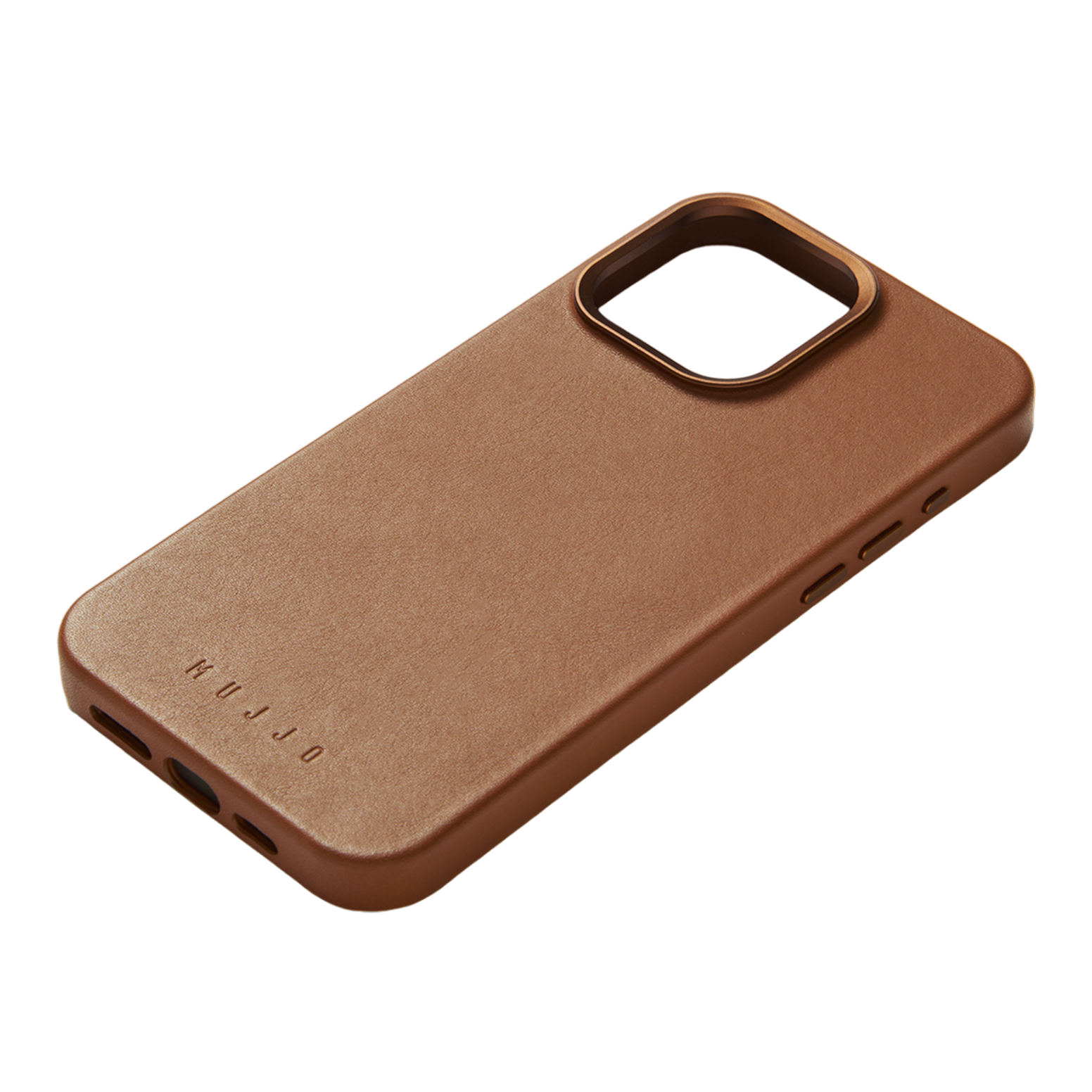 Mujjo Full Leather Case for iPhone 15 Pro Max - Tan