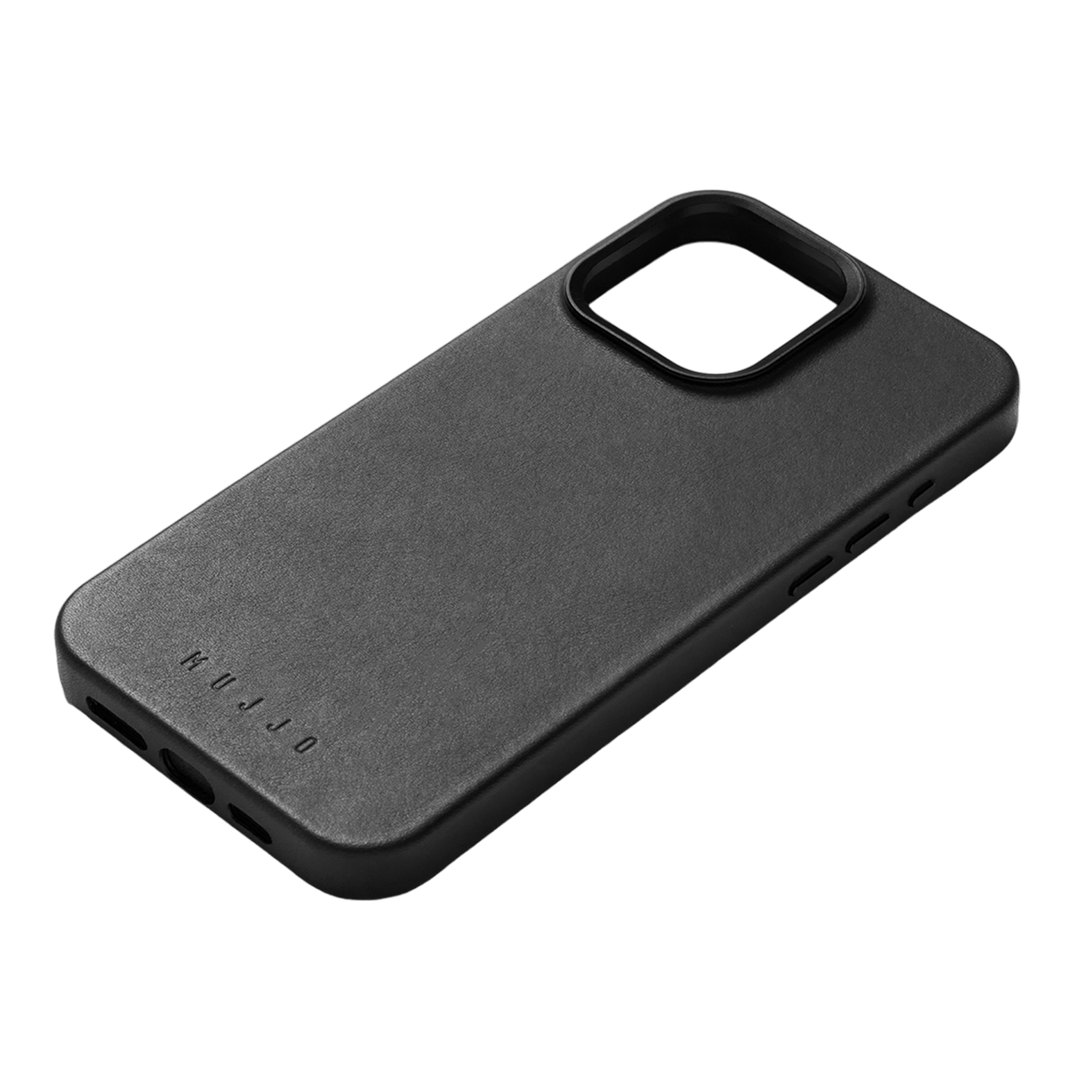 Mujjo Full Leather Case for iPhone 15 Pro Max - Black