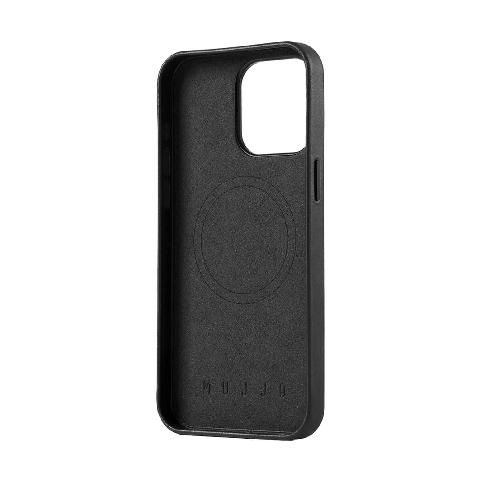 Mujjo Full Leather Case for iPhone 15 Pro Max - Black