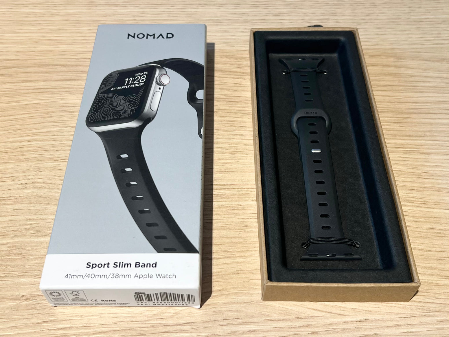 Nomad Sport Slim Band - 40/41mm - Black - Open Box