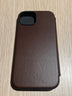 Nomad Modern Leather Folio for iPhone 15 - Brown - Open Box