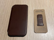 Nomad Modern Leather Folio for iPhone 15 - Brown - Open Box