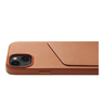 Mujjo Full Leather Wallet Case with MagSafe for iPhone 15 / 14 / 13 - Tan