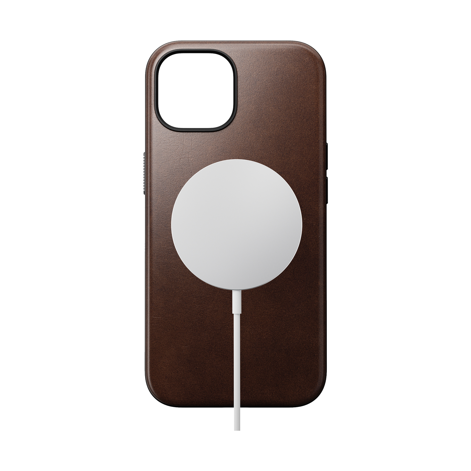 Nomad Modern Case with Horween Leather for iPhone 15 - Rustic Brown 