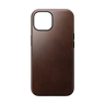 Nomad Modern Case with Horween Leather for iPhone 15 - Rustic Brown 