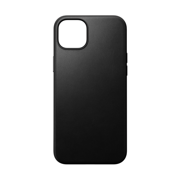 Nomad Modern Leather Case for iPhone 15 Plus - Black