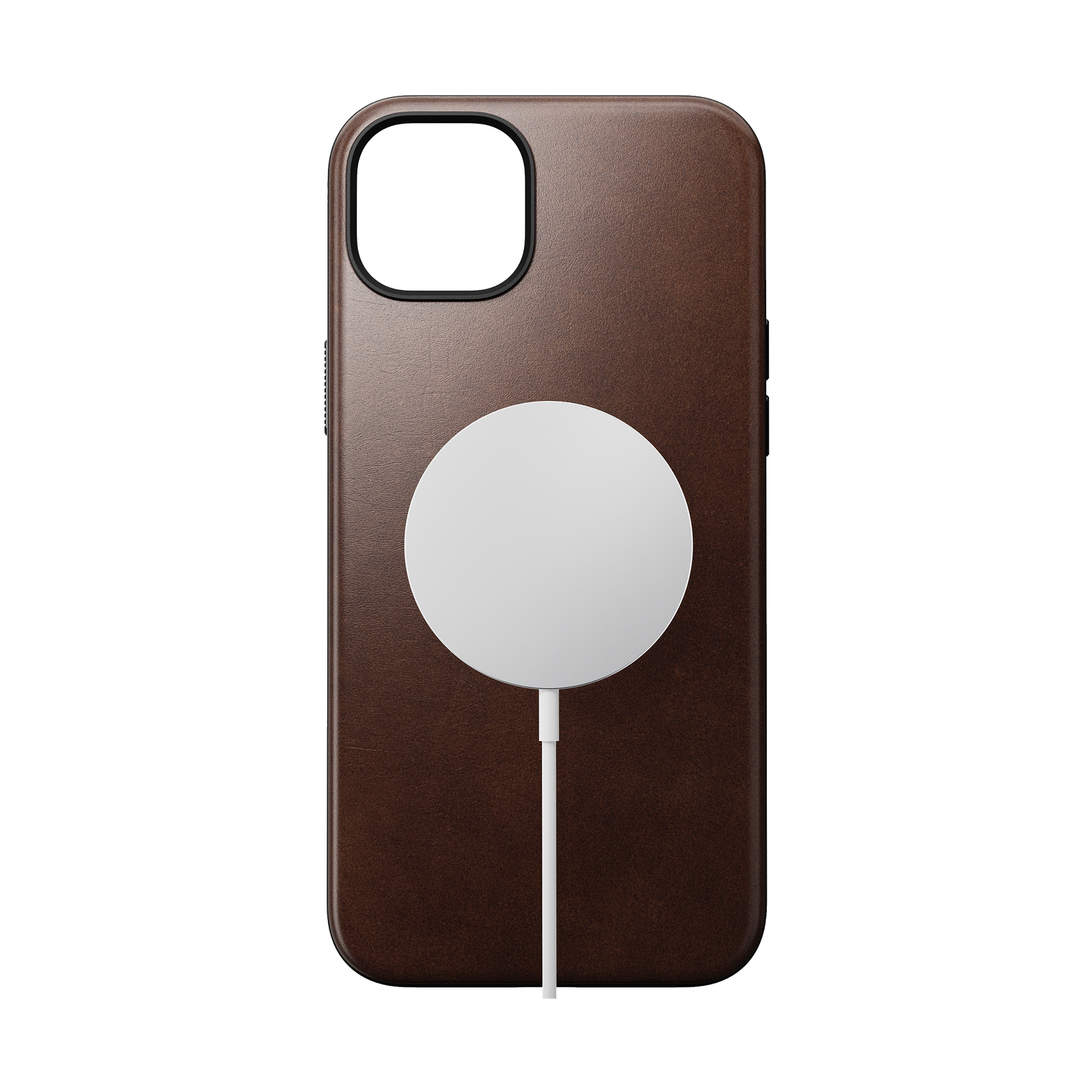 Nomad Modern Case with Horween Leather for iPhone 15 Plus - Rustic Brown