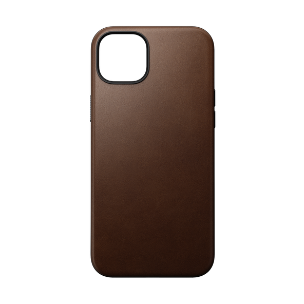 Nomad Modern Leather Case for iPhone 15 Plus - Brown - Open Box