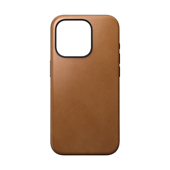 Nomad Modern Leather Case for iPhone 15 Pro - English Tan 