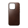 Nomad Modern Case with Horween Leather for iPhone 15 Pro - Rustic Brown