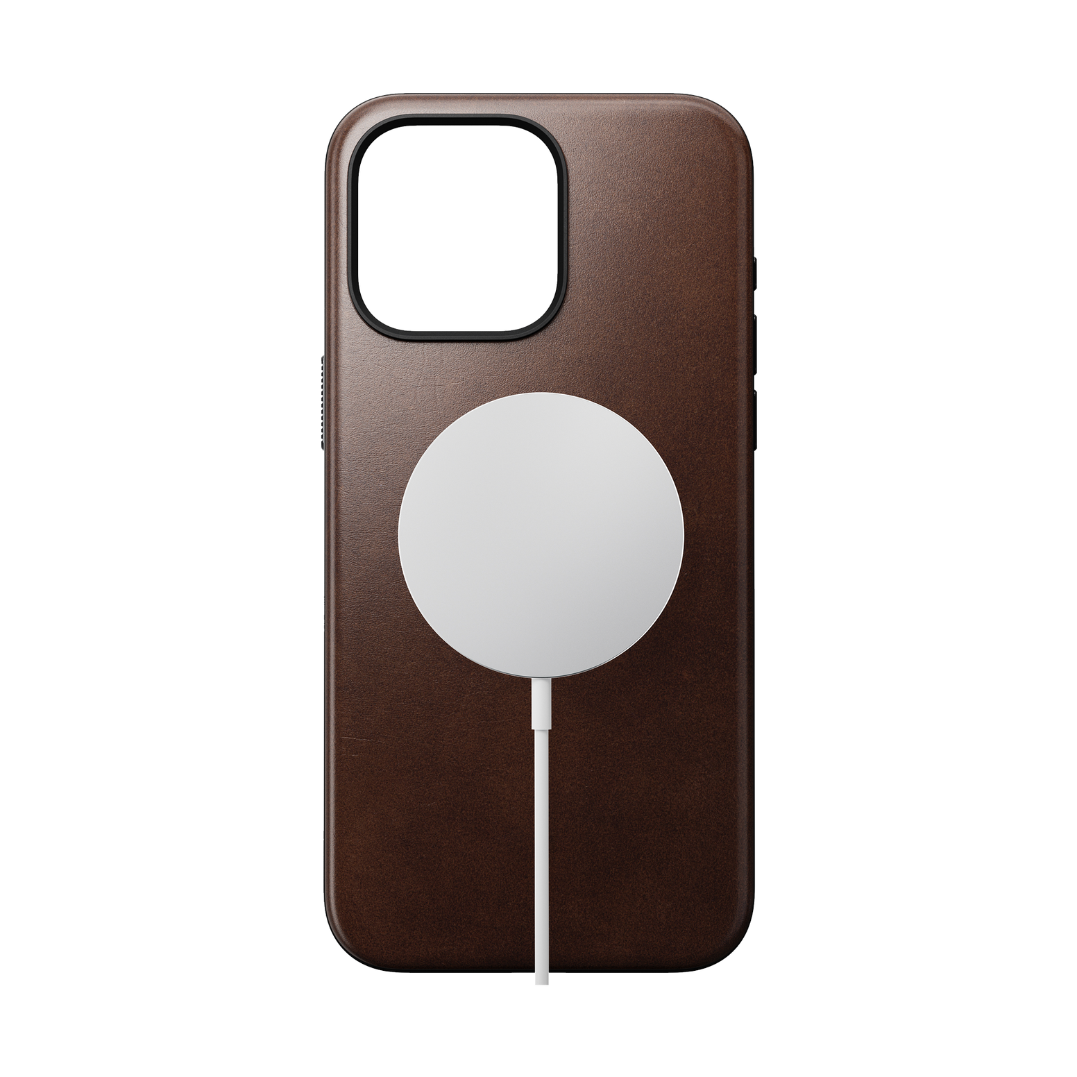 Nomad Modern Case with Horween Leather for iPhone 15 Pro Max - Rustic Brown