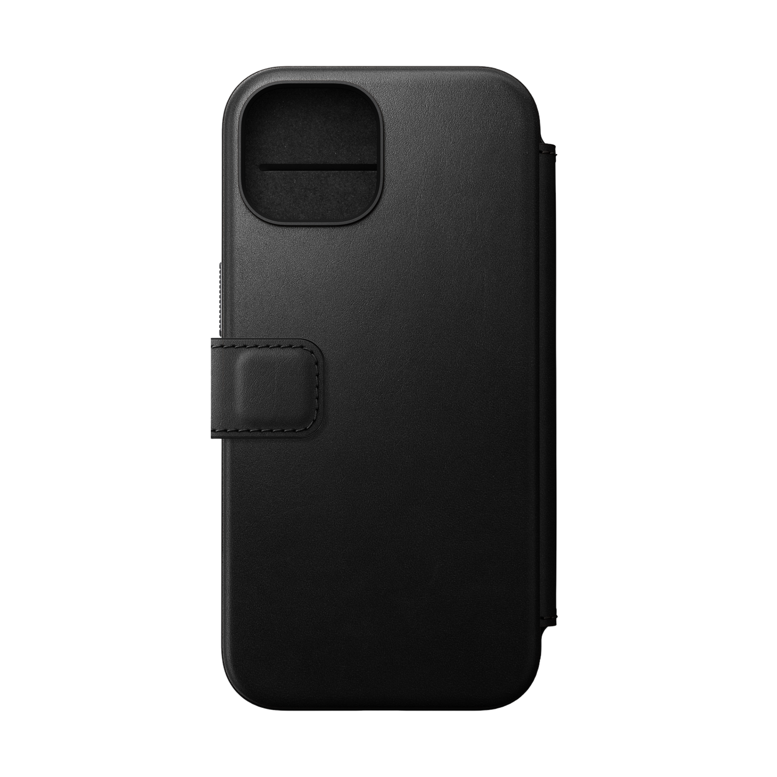 Nomad Modern Leather Folio for iPhone 15 - Black 