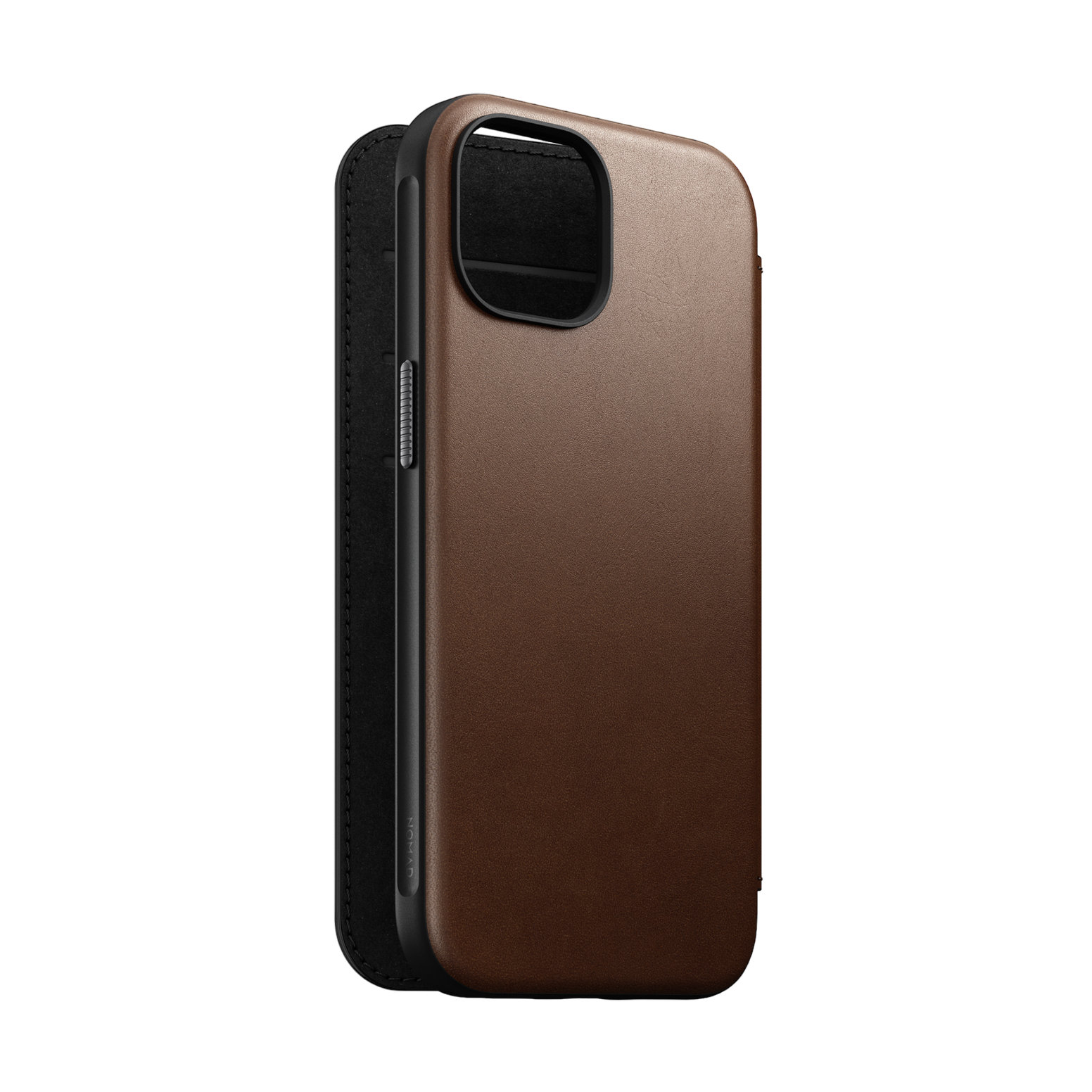 Nomad Modern Leather Folio for iPhone 15 - Brown - Discontinued